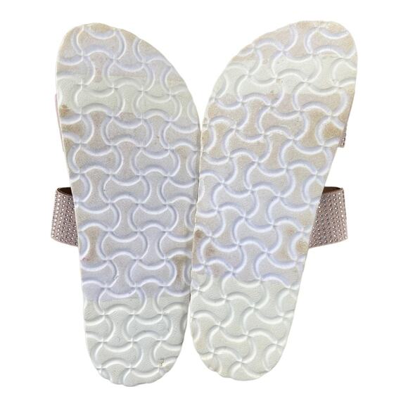 UNIONBAY Momo Slide Pink Rhinestone Double Strap Women’s Size 8 - Picture 7 of 8